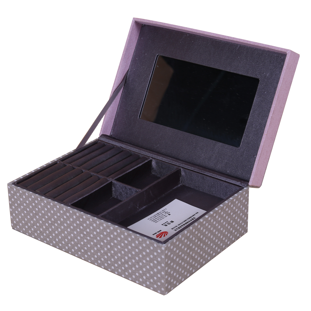 rigid box,jewelry box,packaging box,cloth box,Cloth Hinged Lid Jewelry