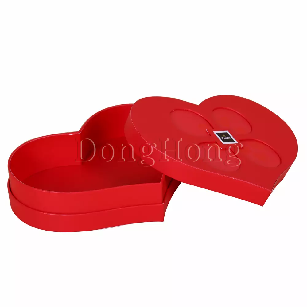 Die Cut Flower Matte Red Candy Chocolate Boxes 