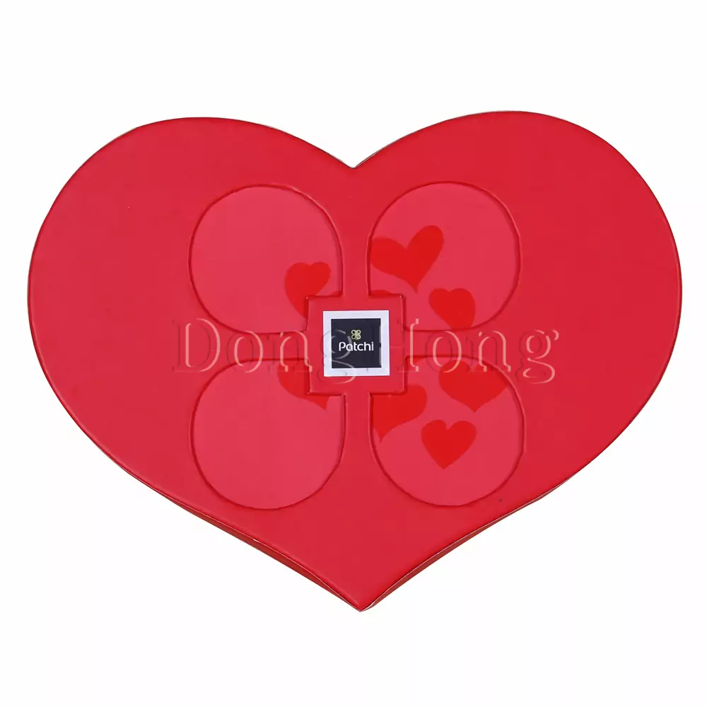 Die Cut Flower Matte Red Candy Chocolate Boxes