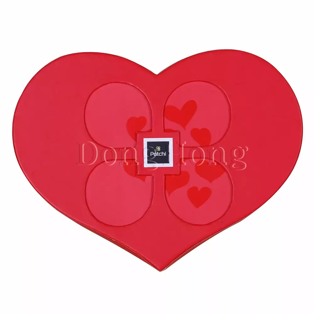 Die Cut Flower Matte Red Candy Chocolate Boxes 