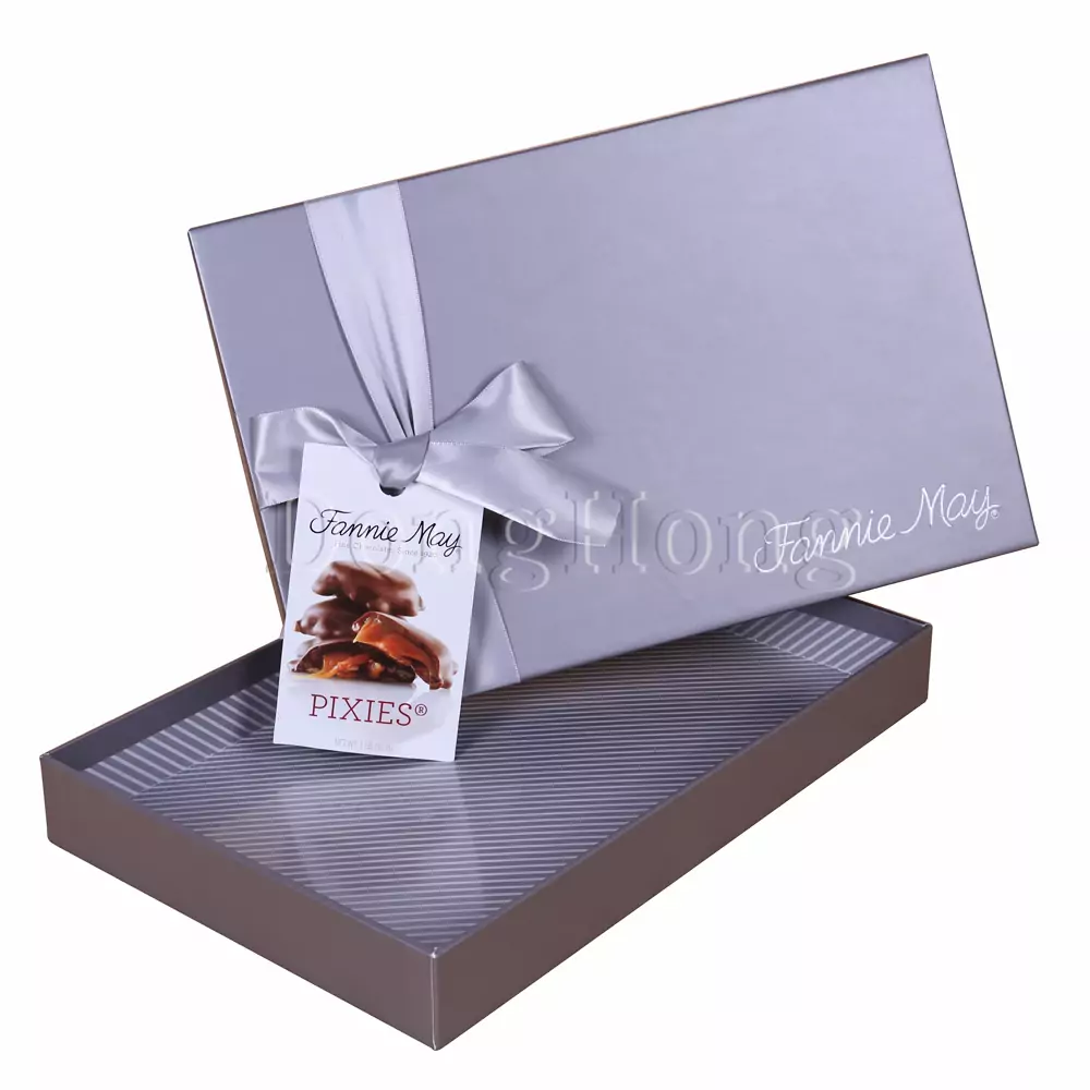 2-Piece Rectangular Deluxe Nut Chocolate Boxes 
