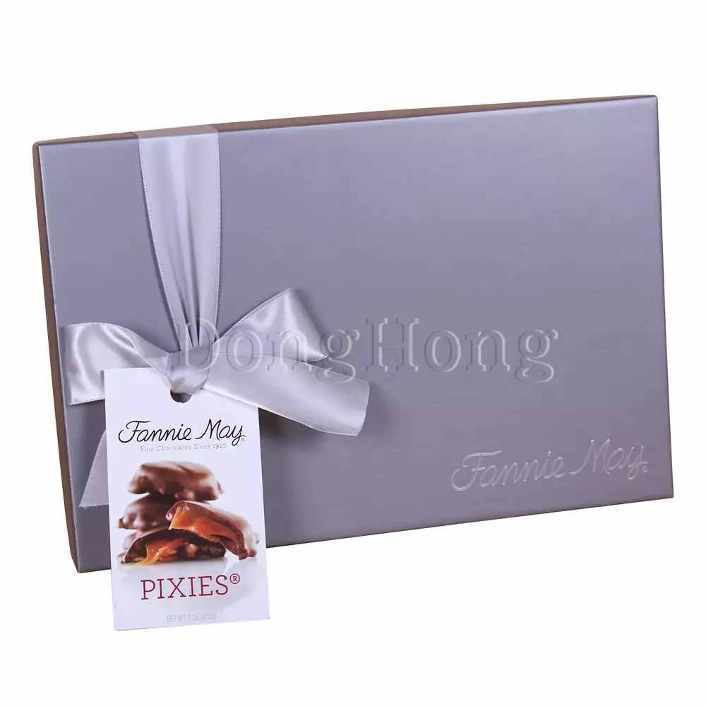 2-Piece Rectangular Deluxe Nut Chocolate Boxes 