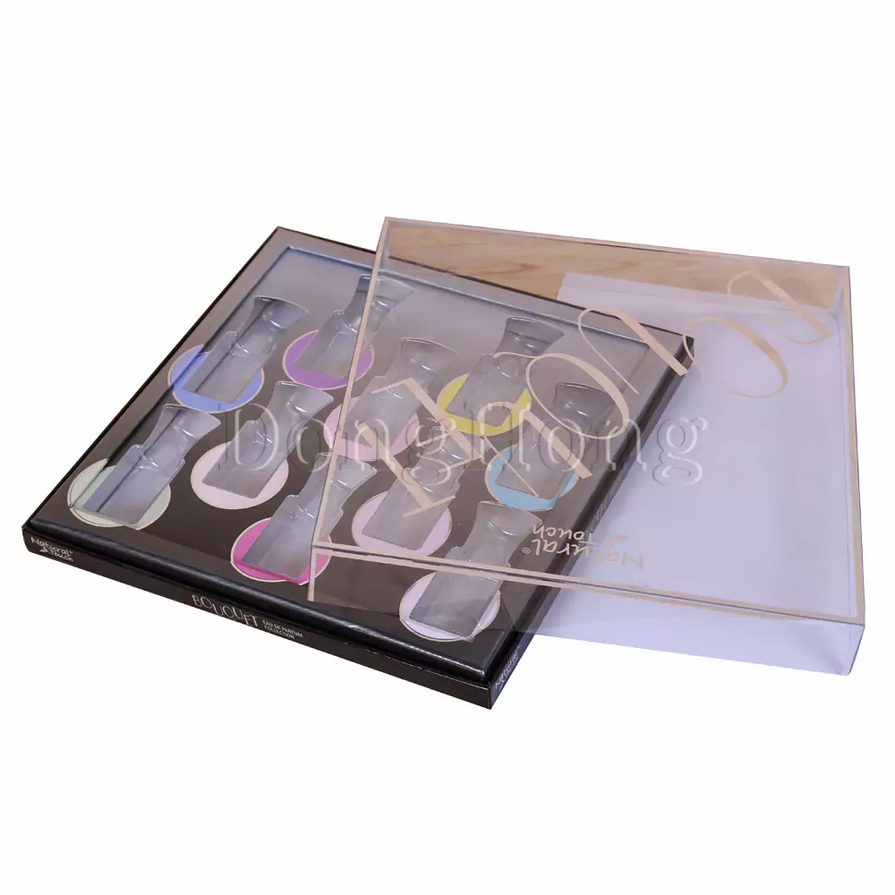 Silkscreen Printing PVC Lid-off Kit Perfume Boxes 