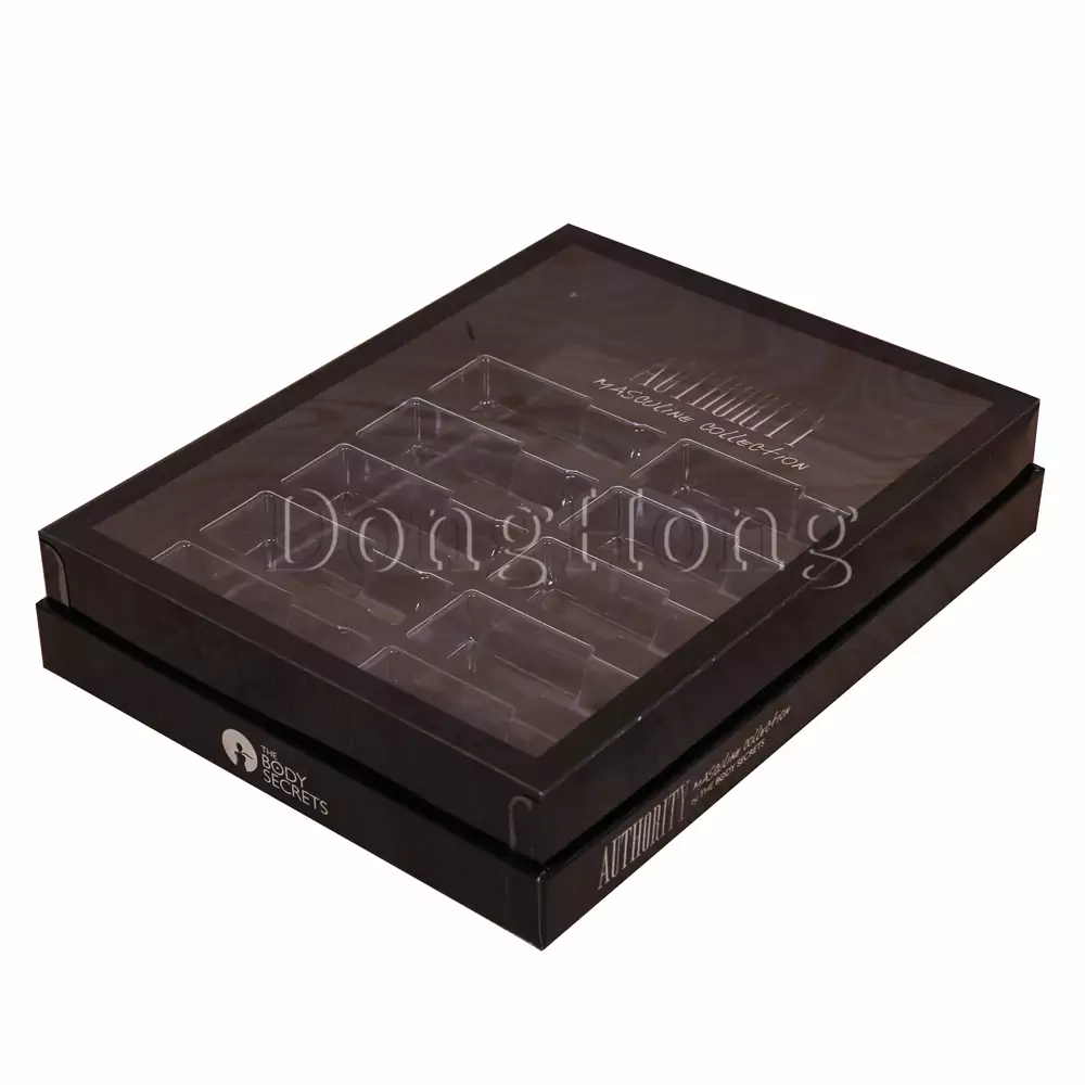 Silkscreen Printing PVC Lid-off Kit Perfume Boxes 