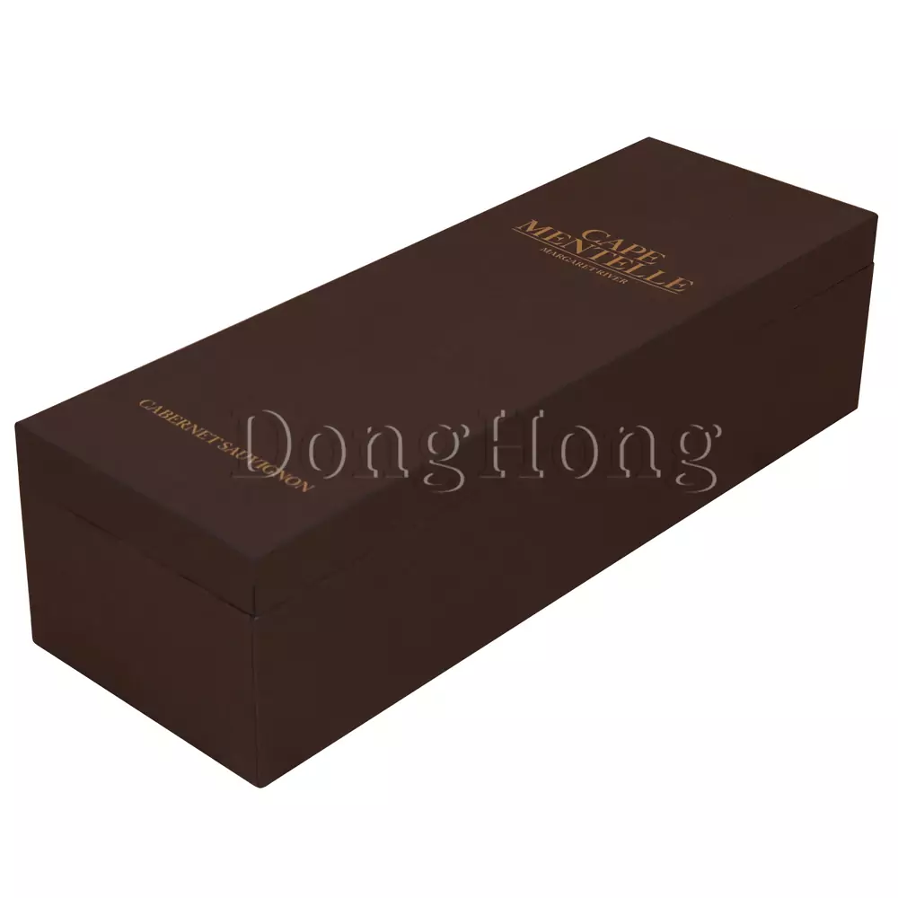 Hinged Packaging Wine Boxes with Foam Insert