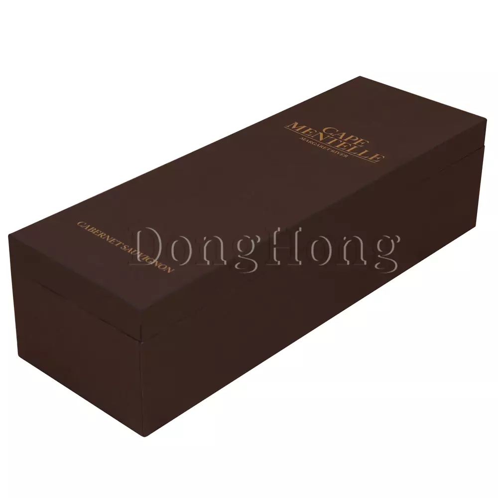 Hinged Packaging Wine Boxes with Foam Insert 