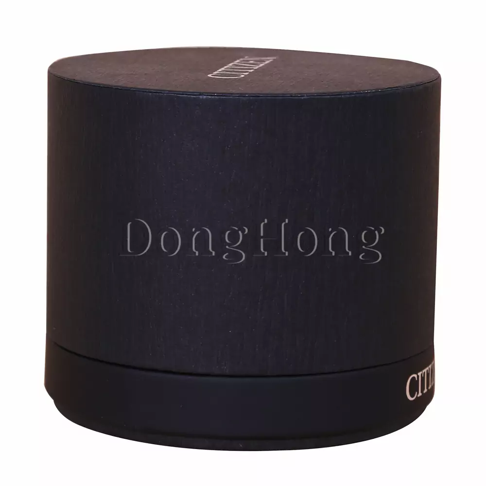 Textured Paper Tube Round Watch Boxes 