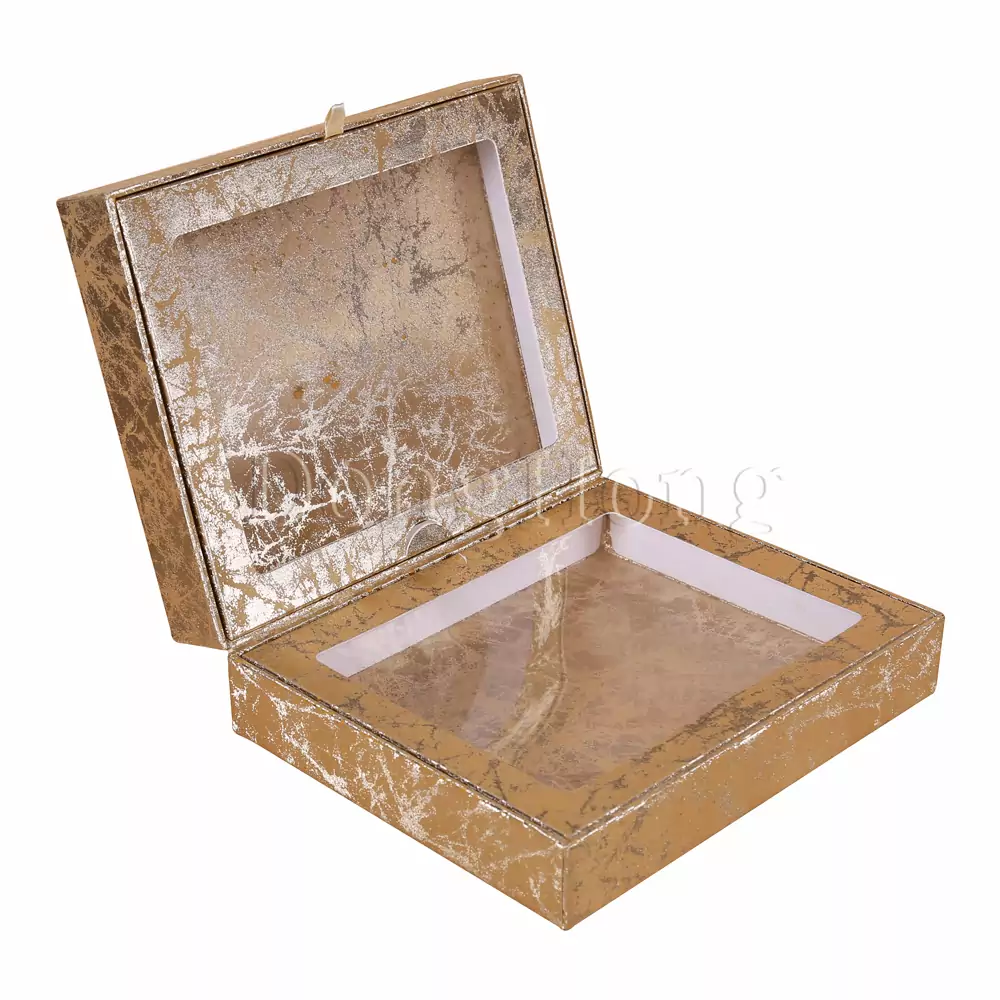 Clamshell Cardboard Gift Paper Box 