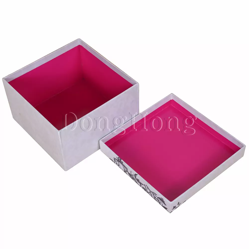2-Piece Flower Printing Color Gift Box 