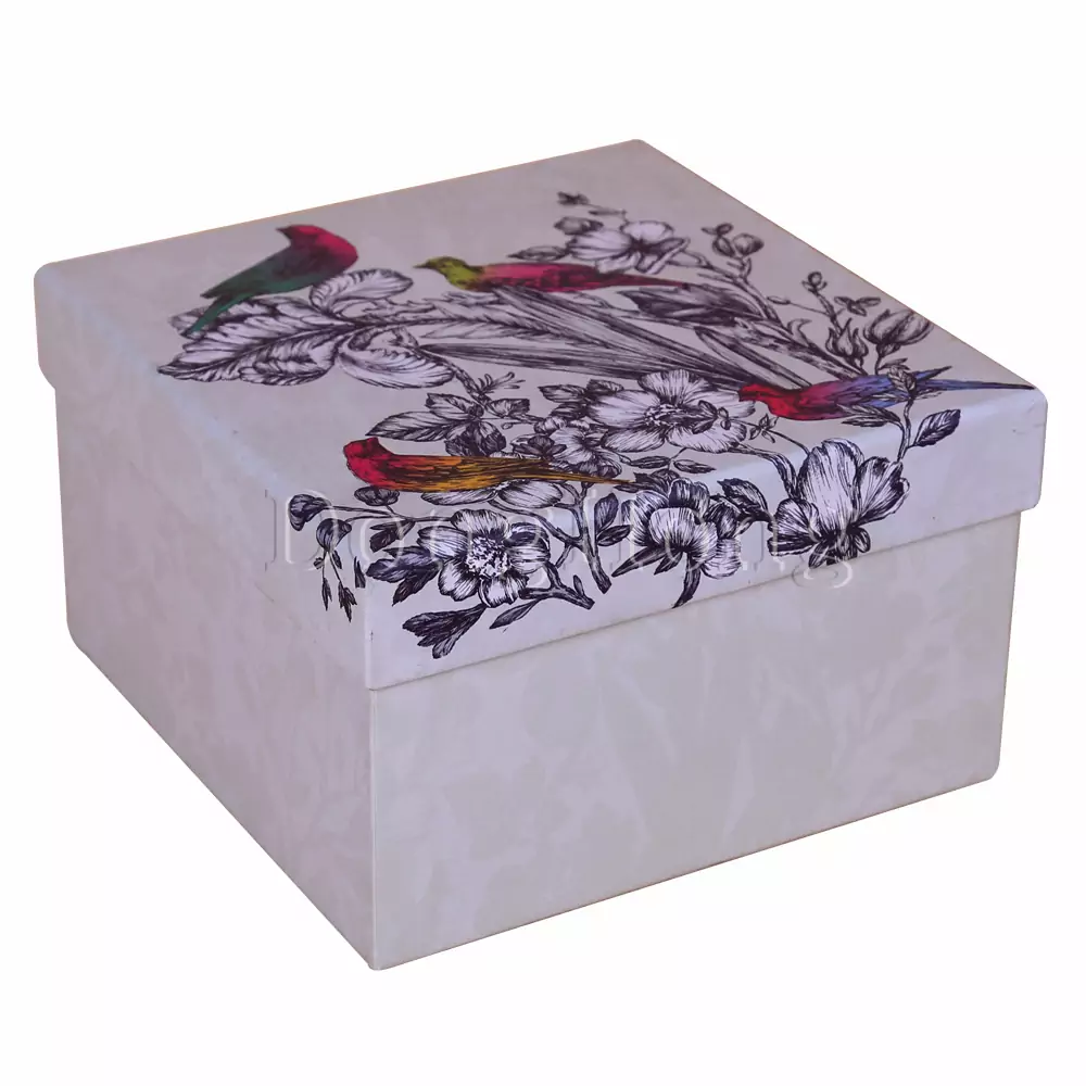 2-Piece Flower Printing Color Gift Box 