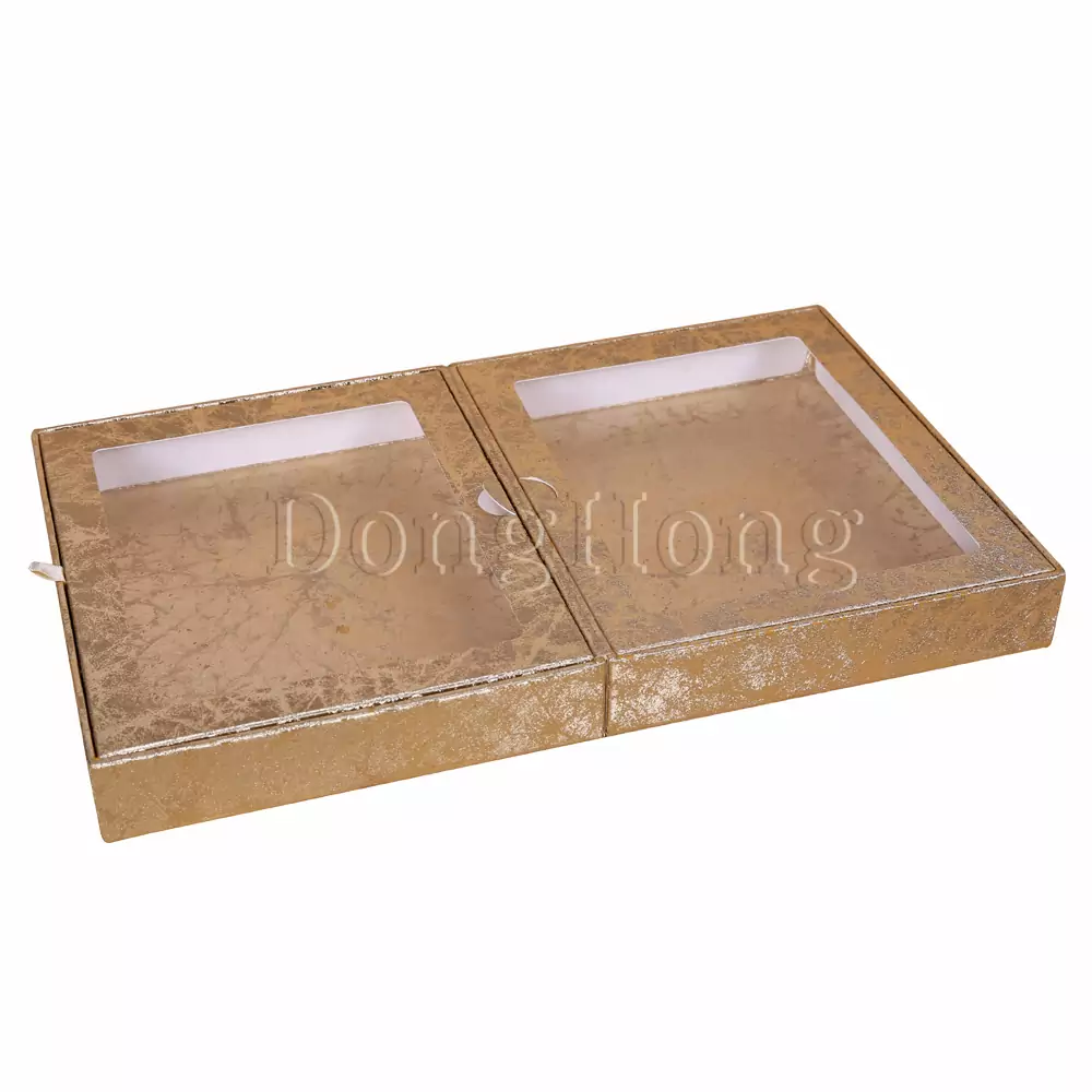 Clamshell Cardboard Gift Paper Box 