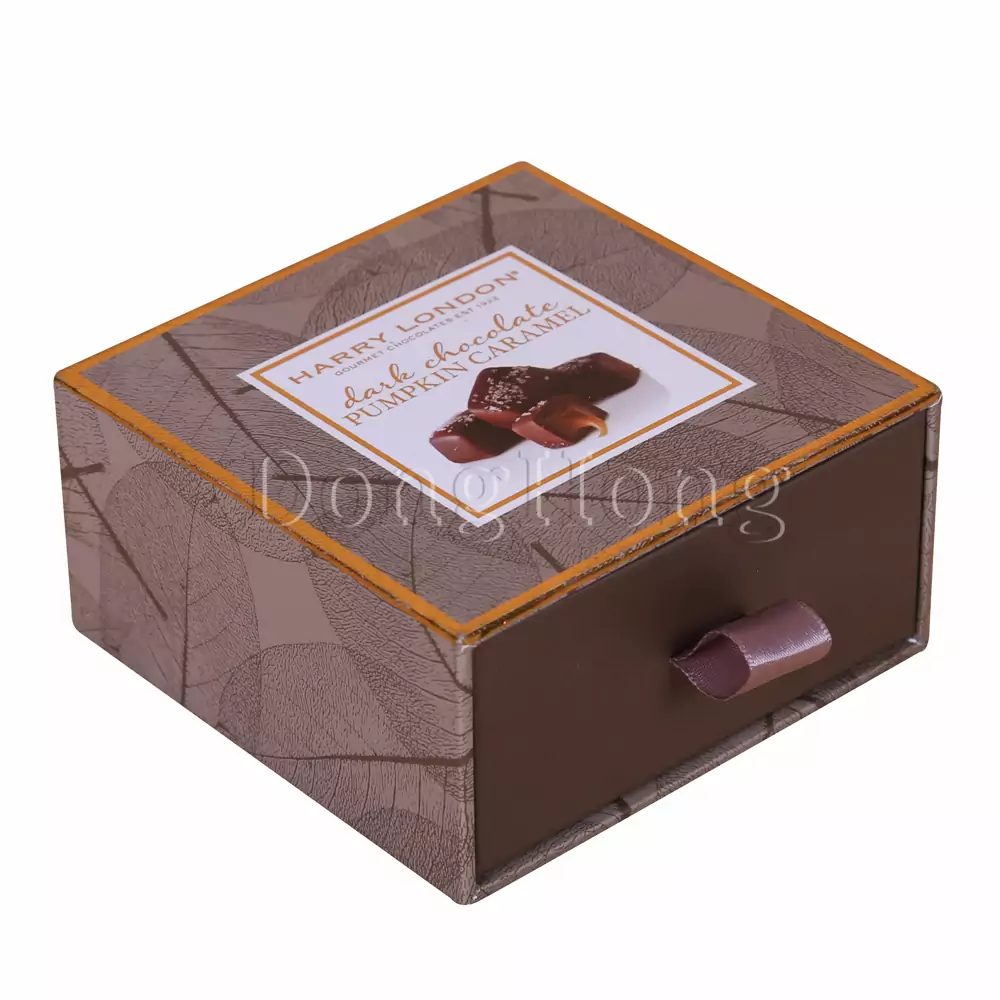 Drawer Style Rigid Small Chocolate Packing Box 