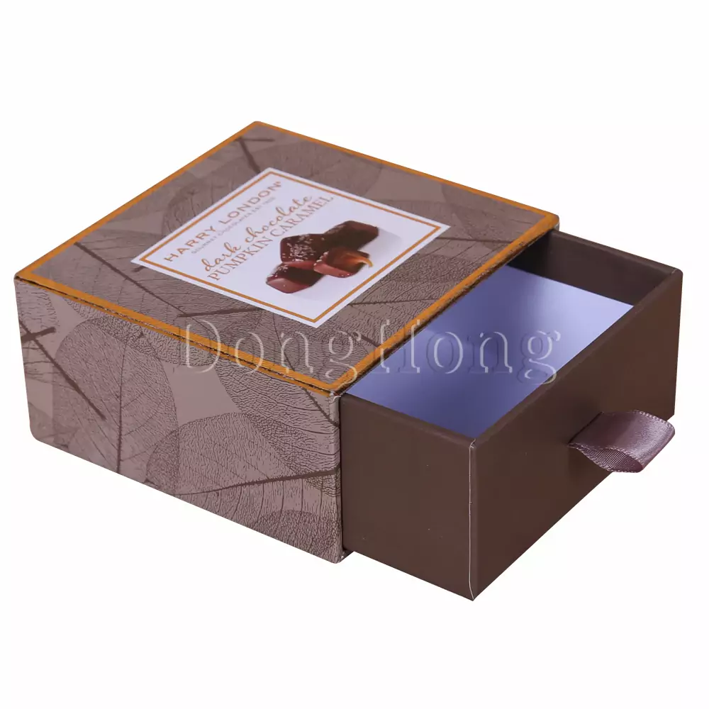 Drawer Style Rigid Small Chocolate Packing Box 