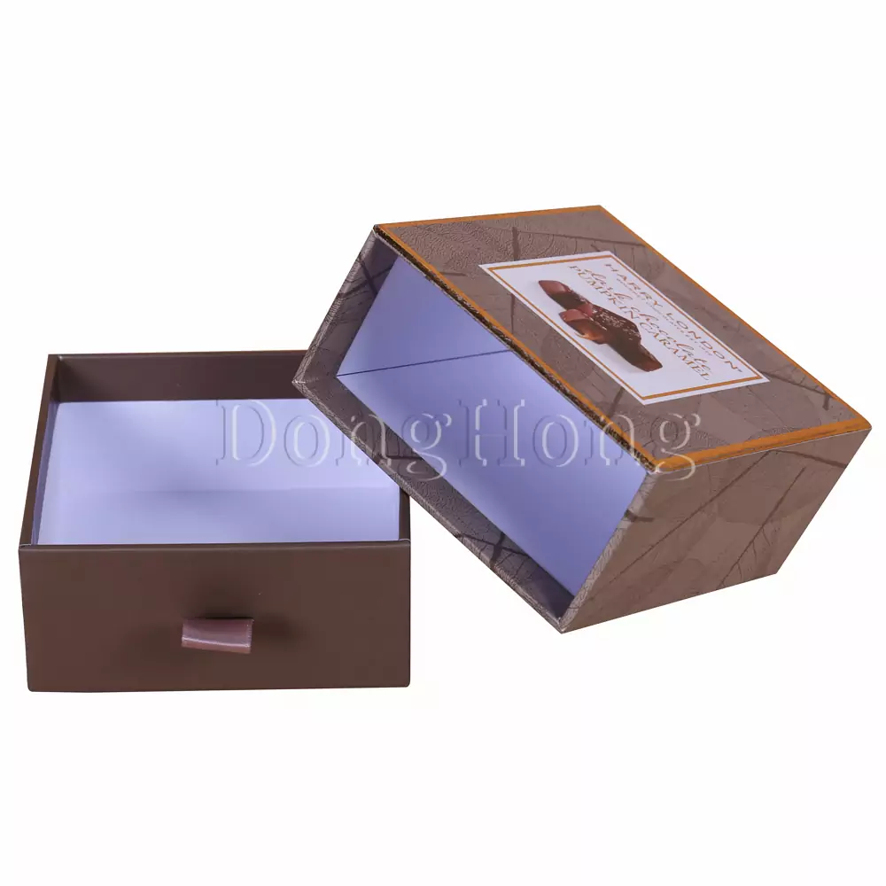 Drawer Style Rigid Small Chocolate Packing Box 