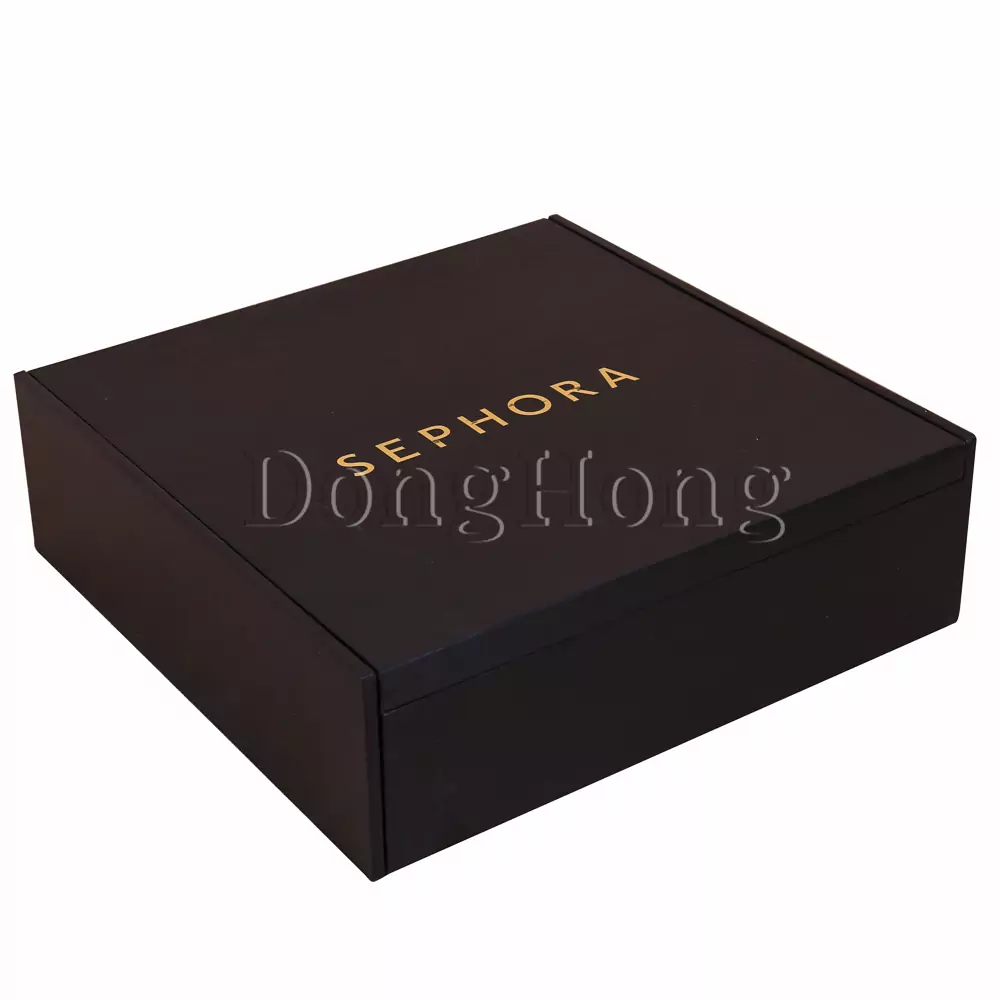 Black Lacquered Comb Packaging MDF Box 