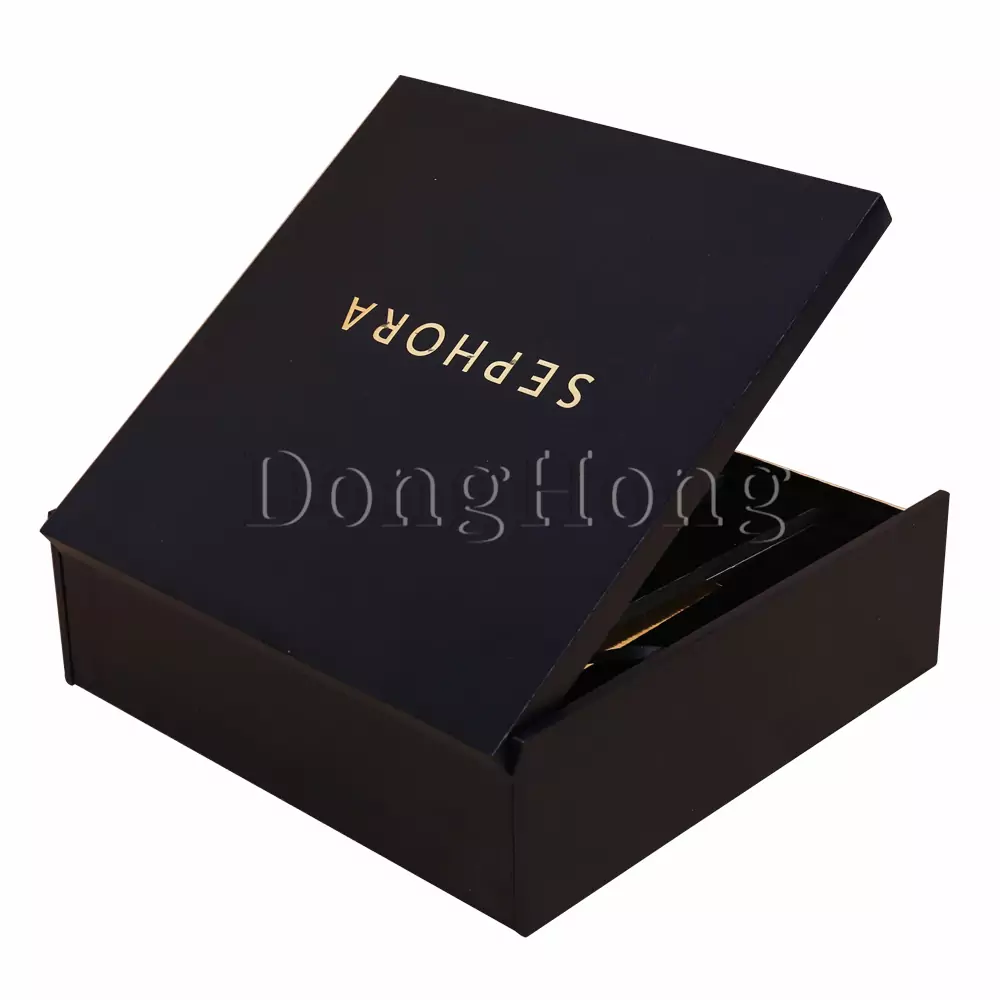 Black Lacquered Comb Packaging MDF Box 