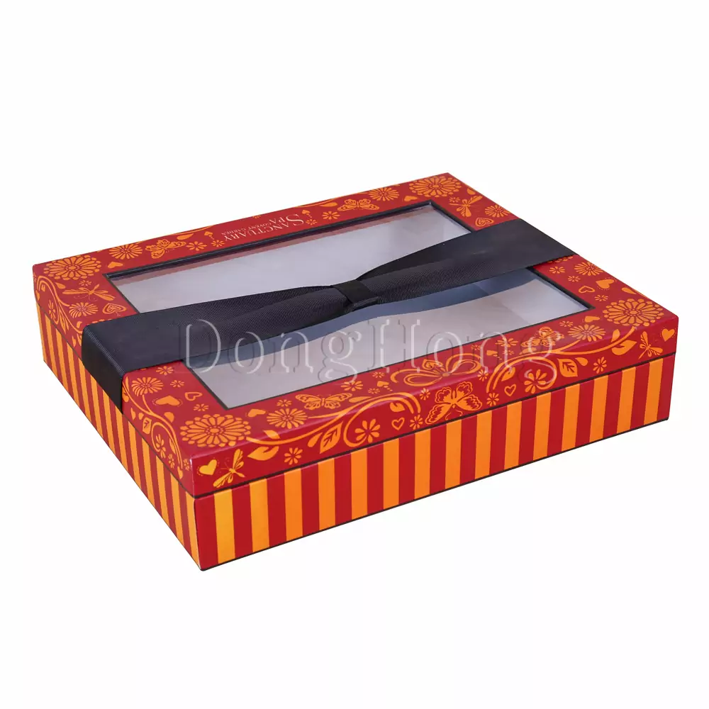 2-Piece Printed Packing Gift Box with Window  