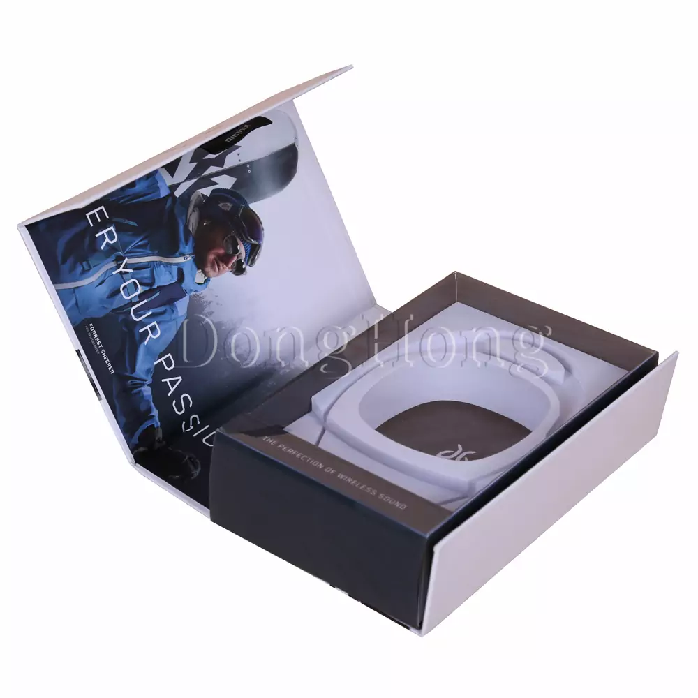 Hinged Earphone Packaging Gift Box  