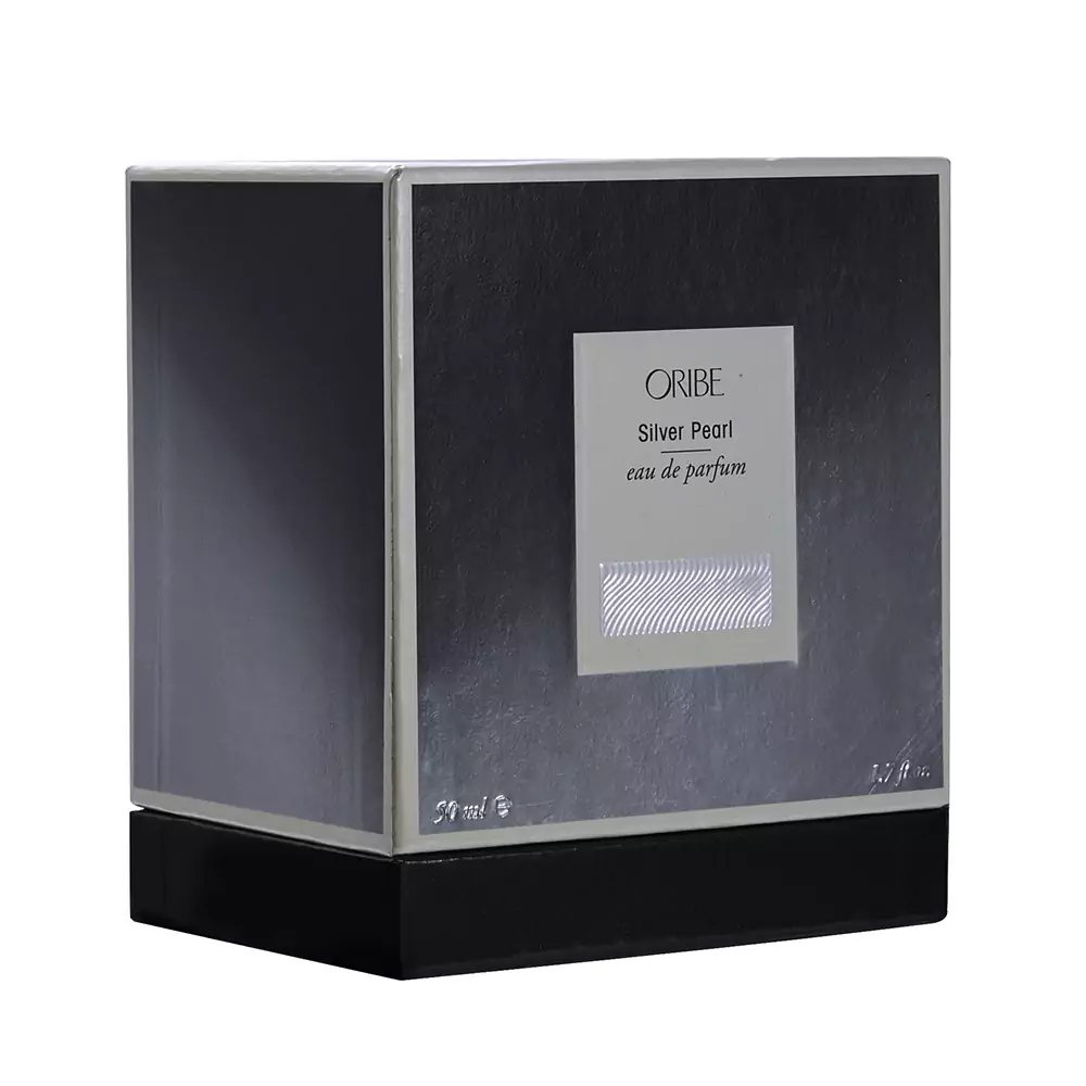 Luxury Unique Silver Paper Perfume Gift Box 