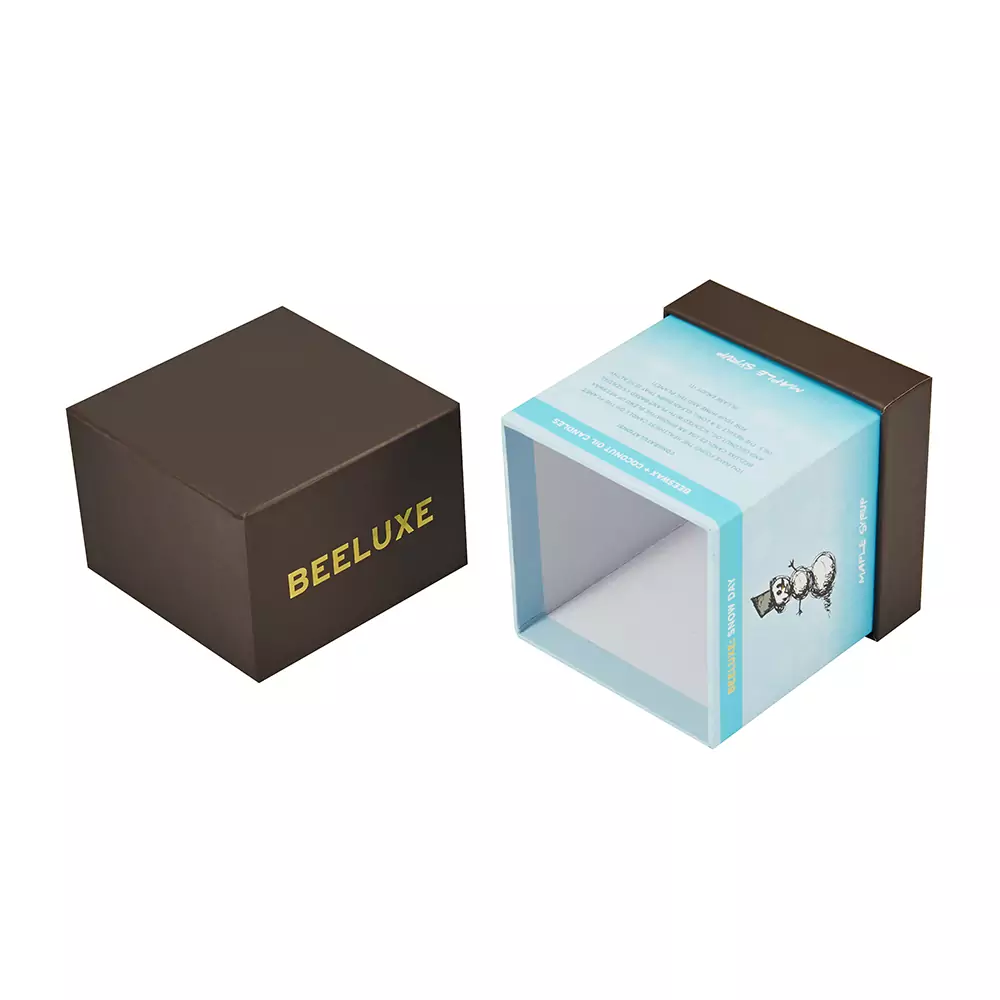 Unique Rigid Cardboard Neck Style Candle Gift Box 