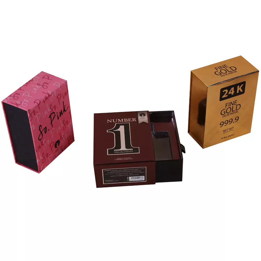 Drawer Style Perfume Rigid Gift Boxes 