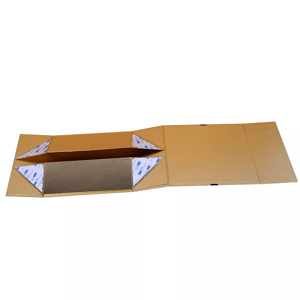 Collapsible Glossy Metallic Hard Paper Box 