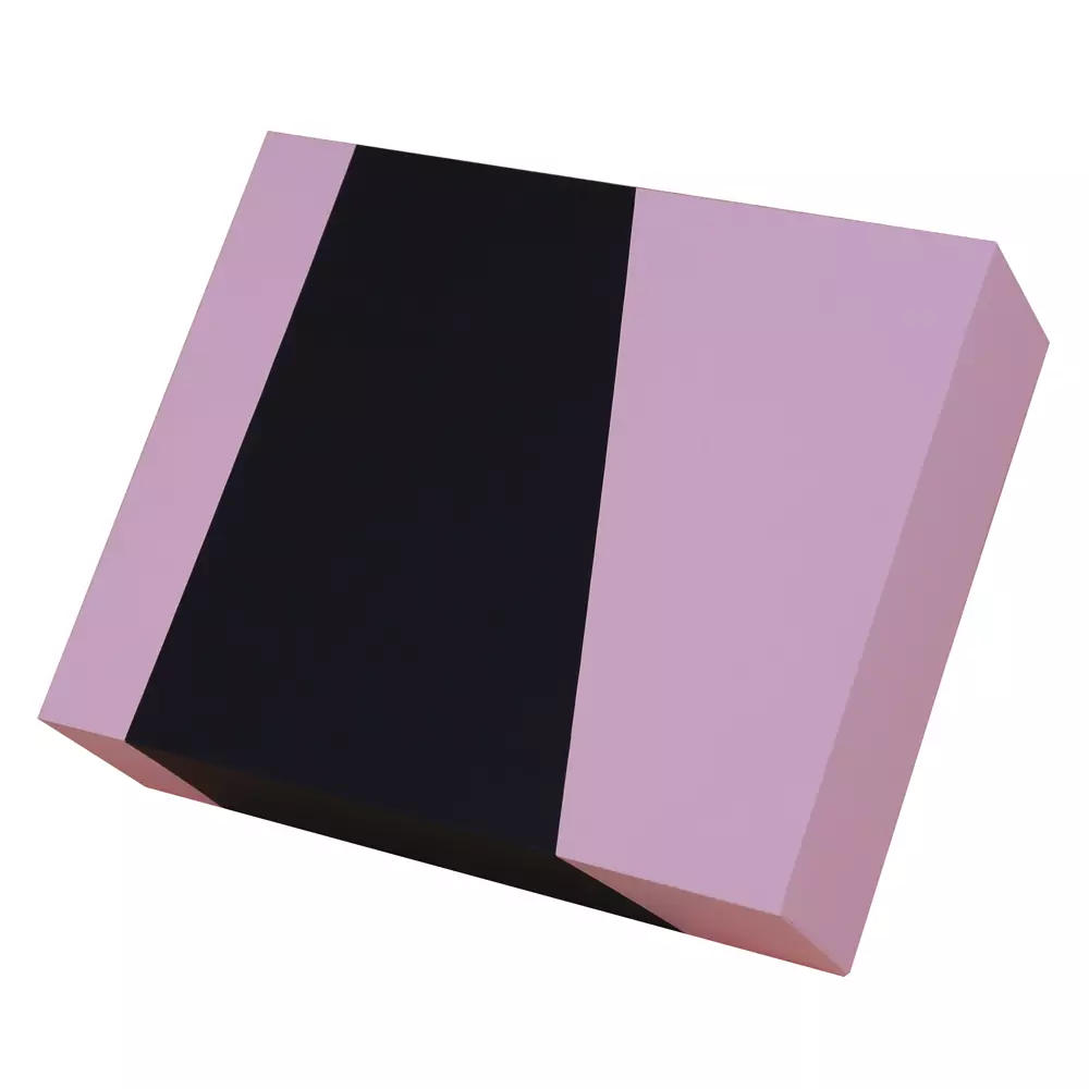 Sturdy 2-Piece Pink-and-Black Packaging Box