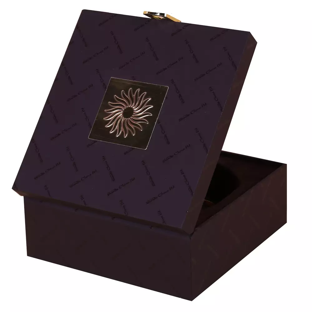 Square Hinged Lid Wooden Gift Box 