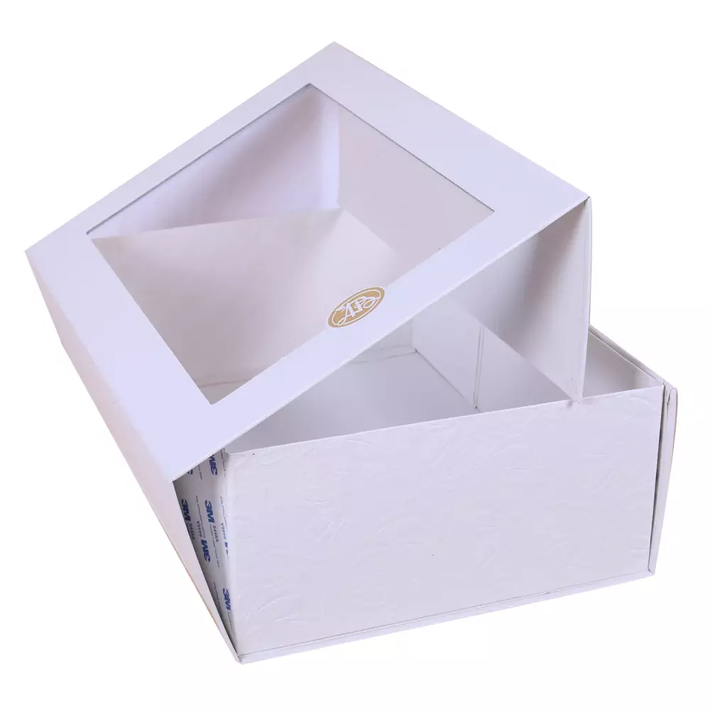 Embossed Book Style Rigid Foldable Wine Box 