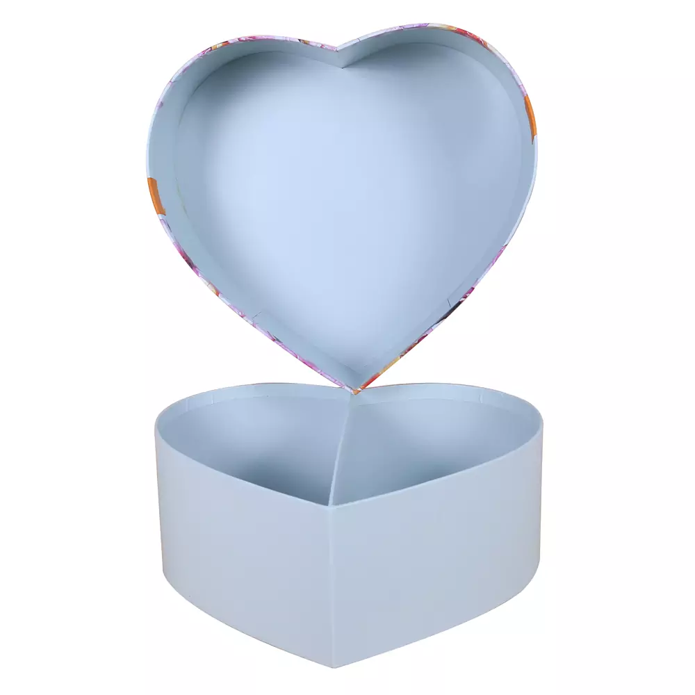 Heart Shaped Lid-off Rigid Chocolate Box 