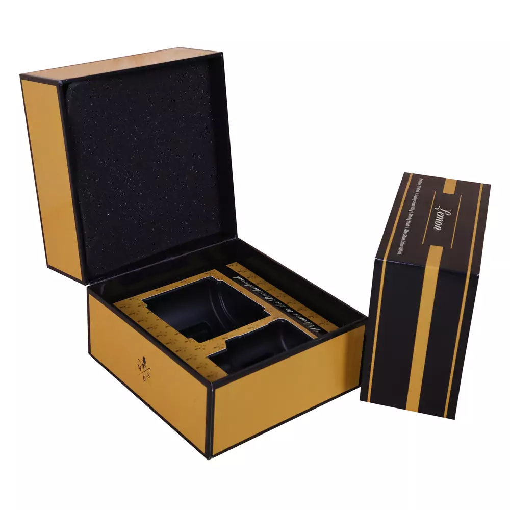 Printed Double-door Open Cosmetic Gift Box 