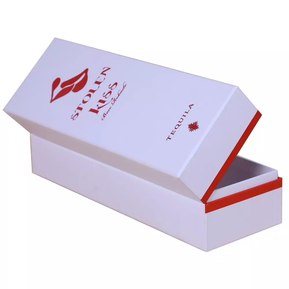 Red Foil Printing Packaging Wine Boxes 