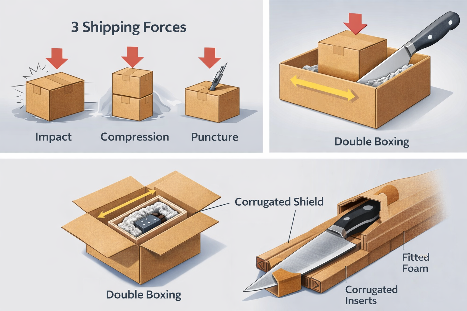 shipping packaging boxes