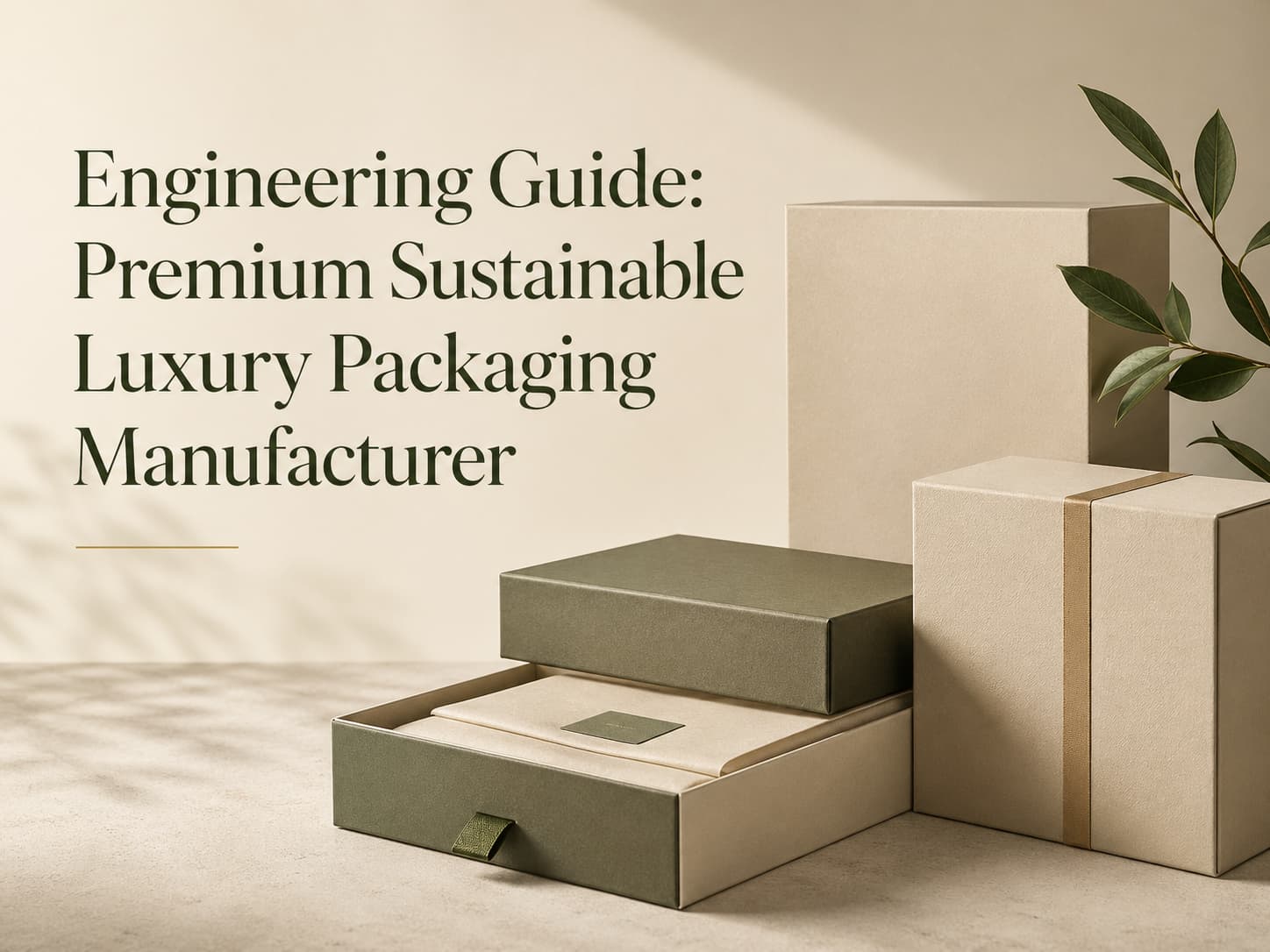 Engineering Guide: Premium Sustainable Luxury Packaging Manufacturer Packaging