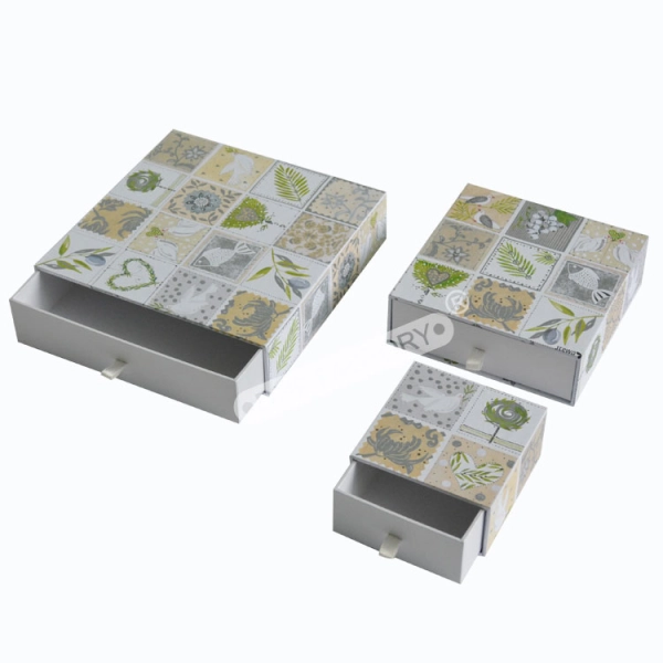 Personalised Nested Gift Boxes  Side View