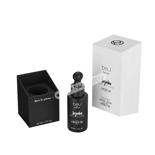 Elegant Custom Cosmetic Packaging Box with EVA Foam Side View