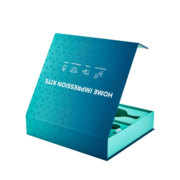 Elegant Custom Teeth Whitening Aligner Dental Packaging Box Side View