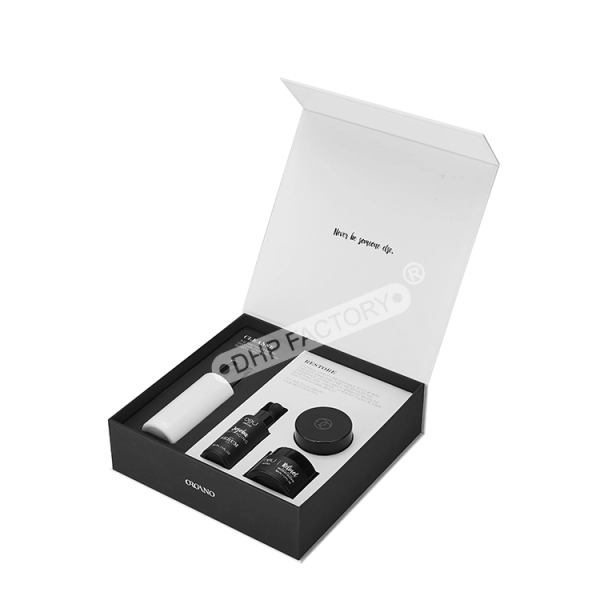 Elegant Custom Cosmetic Packaging Box with EVA Foam Side View