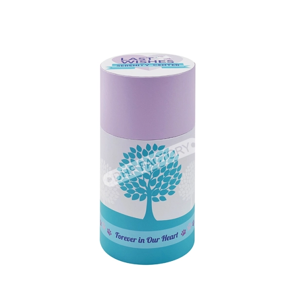 Recyclable Material Round Tube Paper Box for Candle Side View