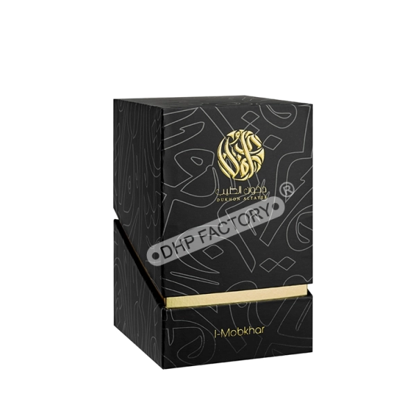 Candle Glass Jar Rigid Gift Packaging Box with Neck Side View