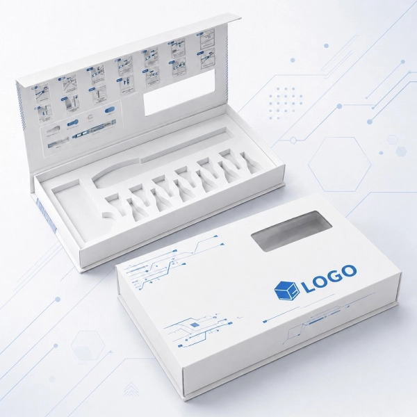 Luxury Rigid Peptide Vial Box | Custom Magnetic Closure  Packaging