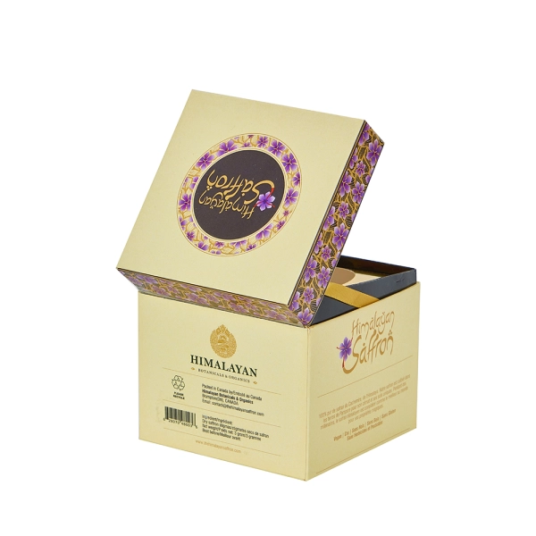 Luxury Perfume Box Paper Inset with Ribbon Side View