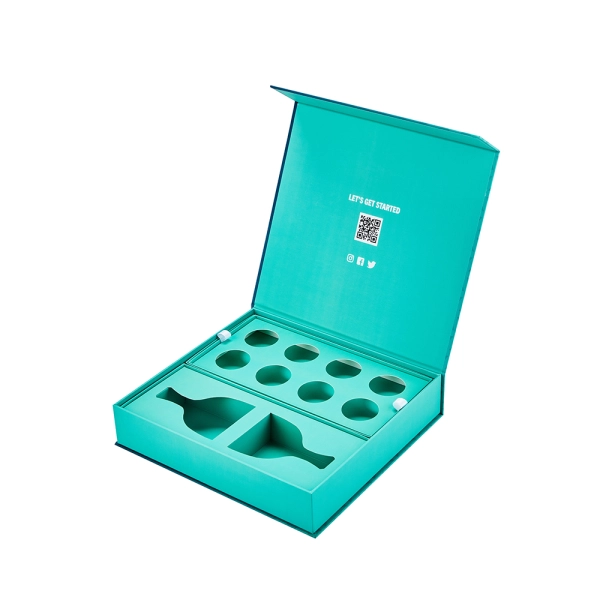 Elegant Custom Teeth Whitening Aligner Dental Packaging Box Side View