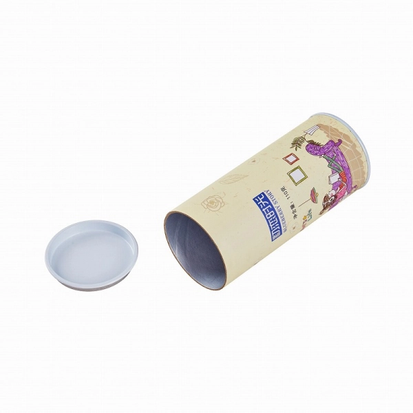 Custom PE-Coated Paper Tube Packaging for Dry Food Side View