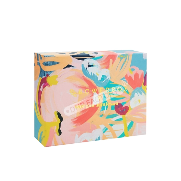 2-Piece Square Hard Paper Gift Box Side View