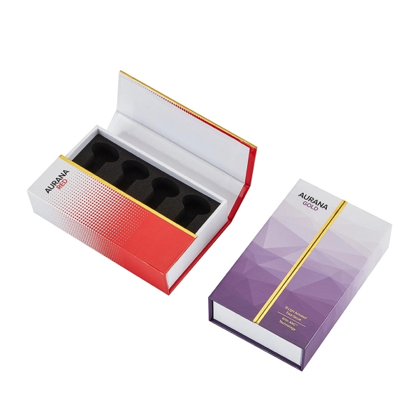 Custom Double-Door Perfume Sample Packaging Box with Foam Insert