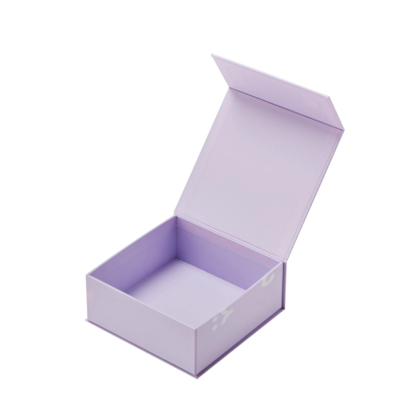 Magnetic Closure Rigid Cardboard Flip Lid Box Side View