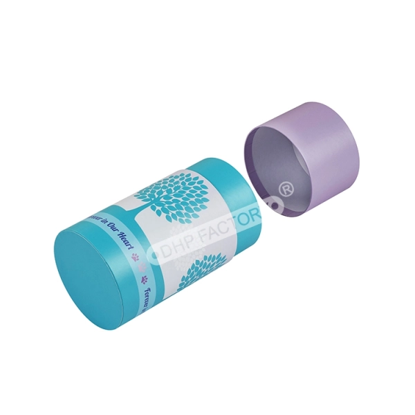 Recyclable Material Round Tube Paper Box for Candle Side View