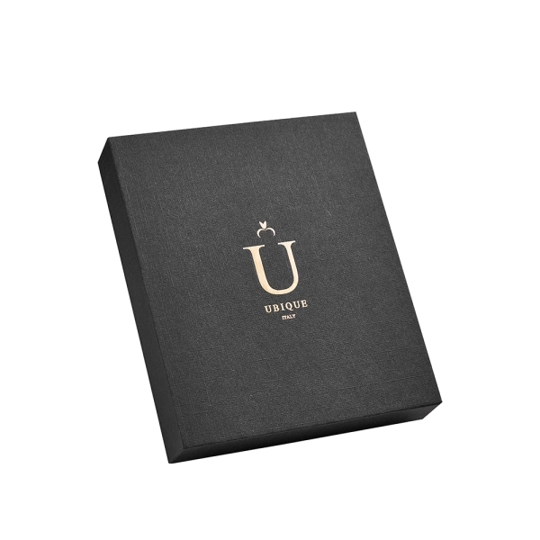 Matte Black Texture Paper Rigid Earphone Packaging Gift Box  Side View