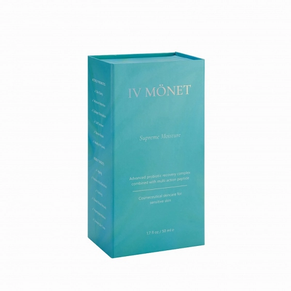 Luxury skincare  magnetic box with EVA Foam Side View
